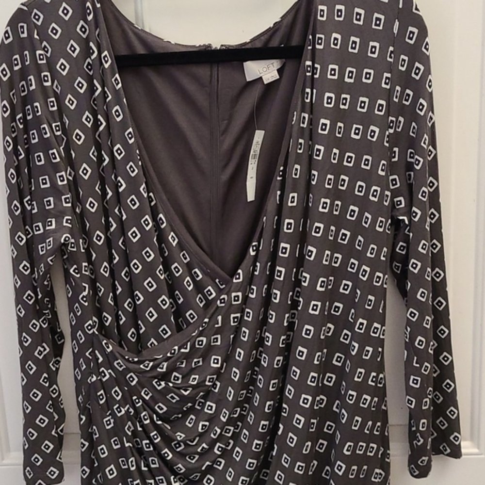 Loft Gray Maternity Dress - Picture 5 of 7